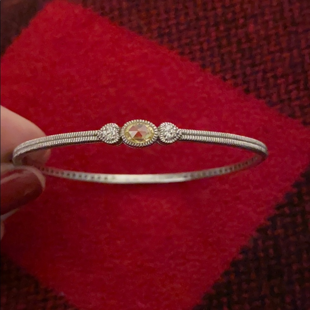 Judith Ripka Canary Sterling bracelet